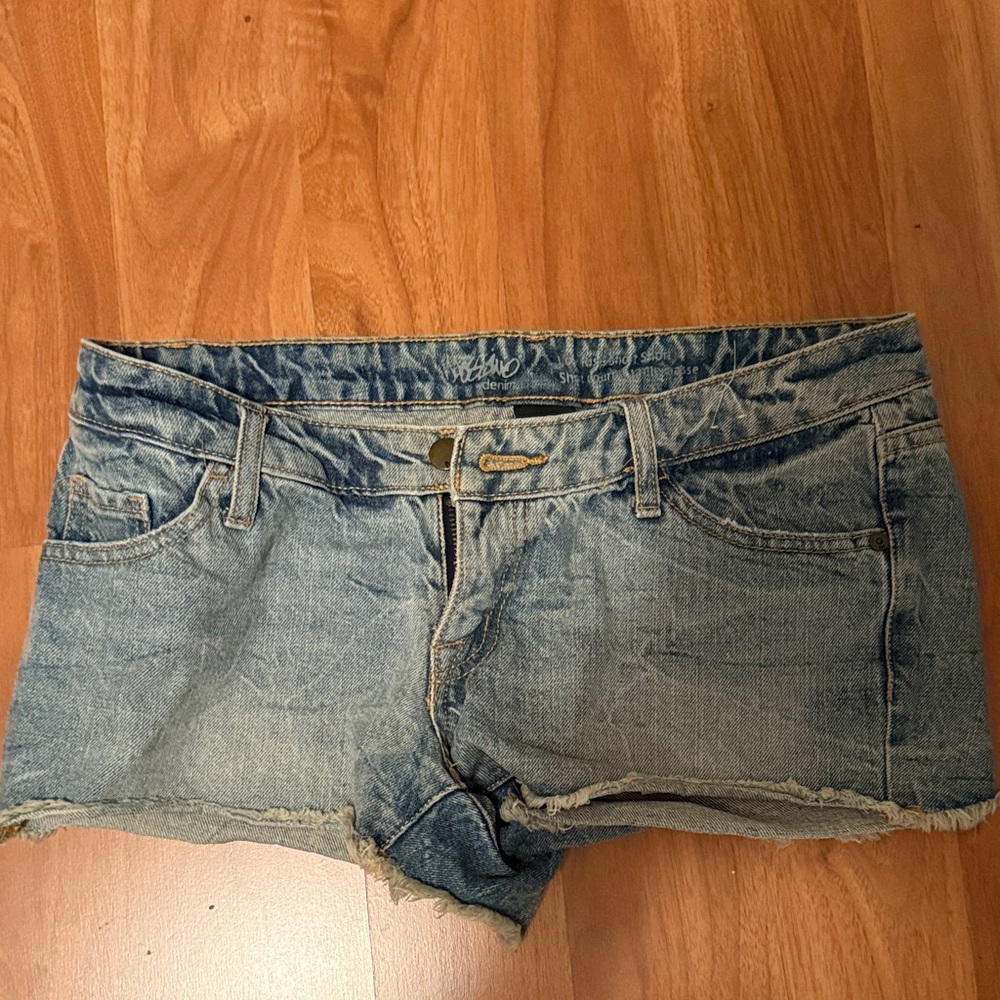 Vintage Blue Denim Jean Shorts